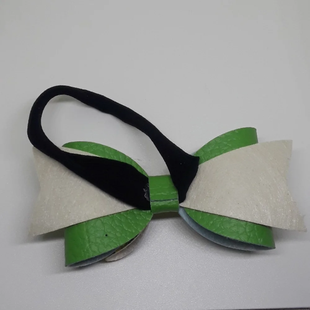 green sunflower bow headband